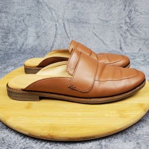 Sperry Brown Leather Mules